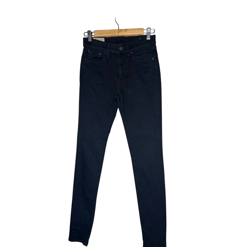Polo Ralph Lauren Tompkins Black High Rise Skinny Jeans Women's 26